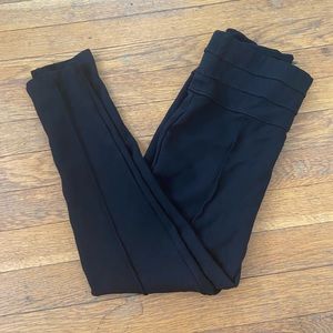 Zara High-Waisted Leggings pleated/layered ankle leggings